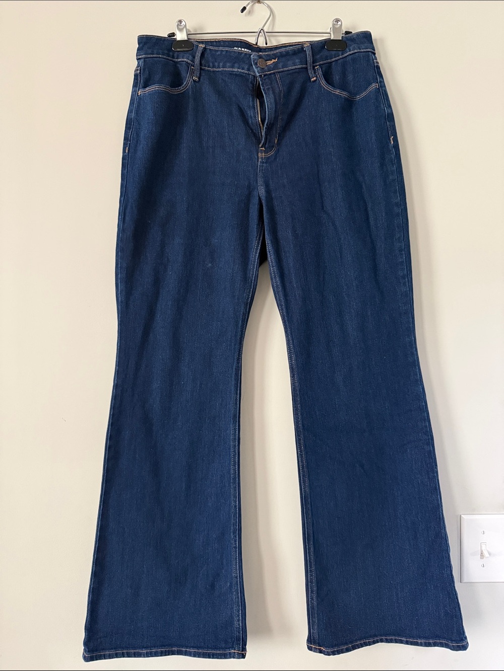 Old Navy Women's Dark Blue Wide Leg Jeans
